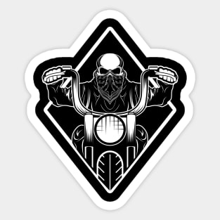 Skeleton biker Sticker